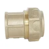 Somatherm For You - Raccord laiton droit Serrage Extérieur pour tube PE diam 20 mm - Femelle 1/2