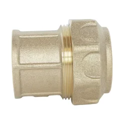 Somatherm For You - Raccord laiton droit Serrage Extérieur pour tube PE diam 20 mm - Femelle 1/2