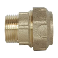 Somatherm For You - Raccord laiton droit Serrage Extérieur pour tube PE diam 20 mm - Mâle 1/2