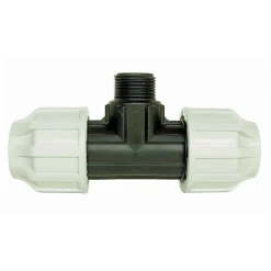 Somatherm For You - Raccord plastique Té Mâle 1 1/4 au centre pour tube PE diam 40 mm