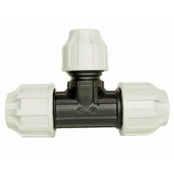 Somatherm For You - Raccord plastique Té réduit au centre pour tube PE diam 32-25-32 mm