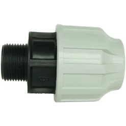 Somatherm For You - Raccord plastique droit pour tube PE diam 40 mm - Mâle 1 1/4