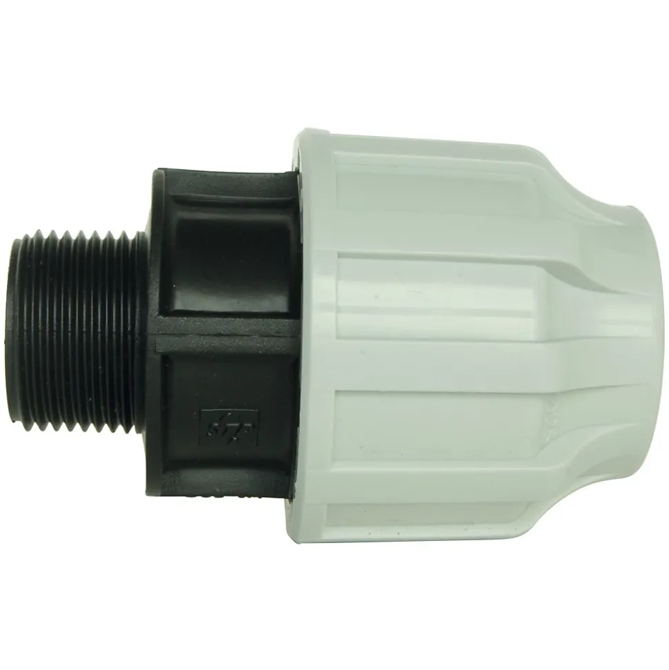 Somatherm For You - Raccord plastique droit pour tube PE diam 40 mm - Mâle 1 1/4