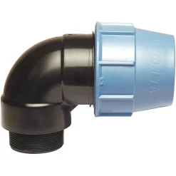 Somatherm For You - Raccord plastique coudé pour tube PE diam 25 mm - Mâle 3/4