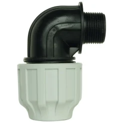 Somatherm For You - Raccord plastique coudé pour tube PE diam 40 mm - Mâle 1 1/4