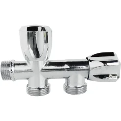 Somatherm For You - Robinet à clapet double sorties pour machine à laver - M1/2 - Sorties M3/4