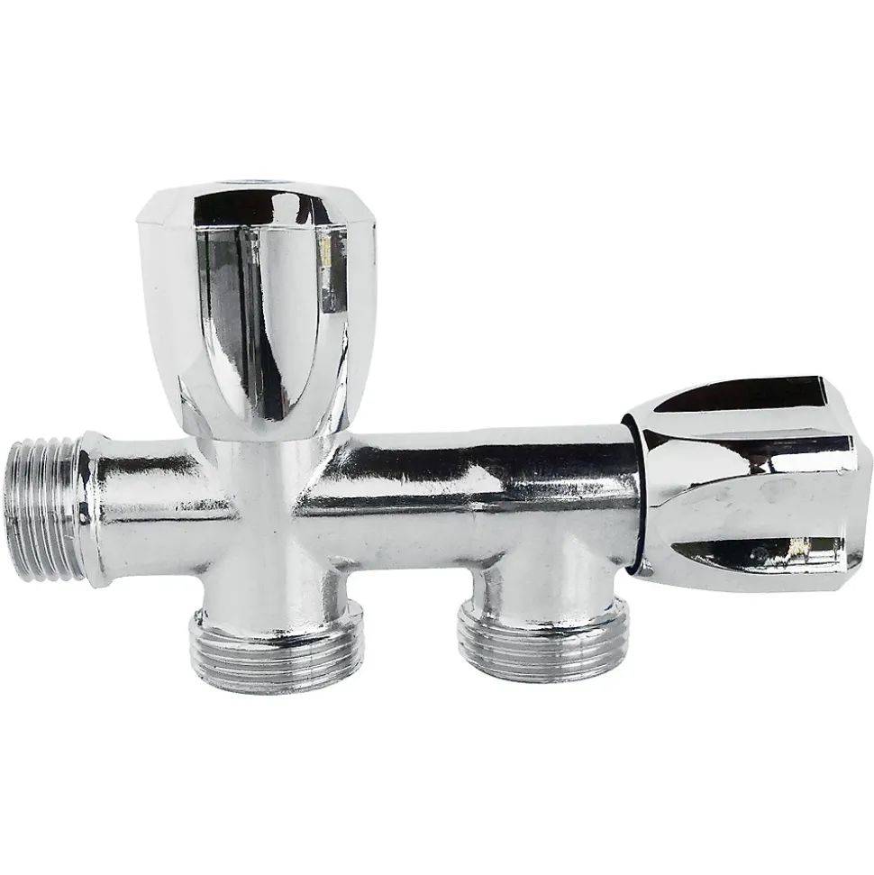 Somatherm For You - Robinet à clapet double sorties pour machine à laver - M1/2 - Sorties M3/4