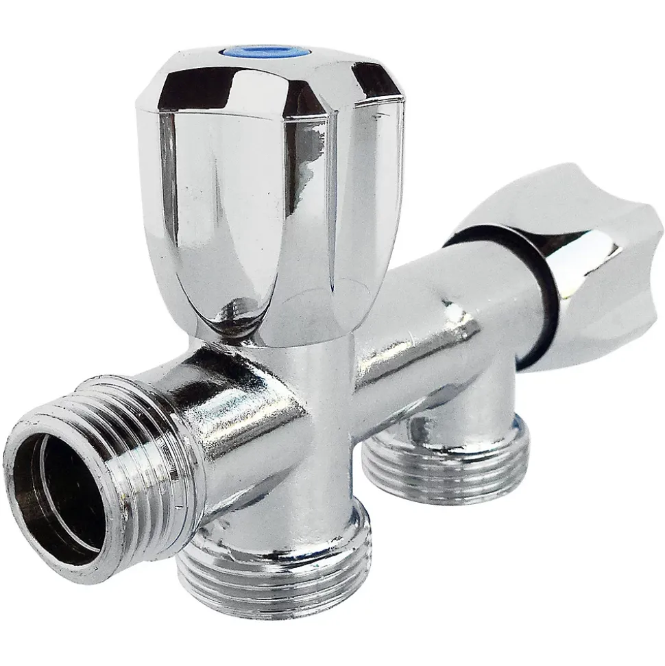 Somatherm For You - Robinet à clapet double sorties pour machine à laver - M1/2 - Sorties M3/4