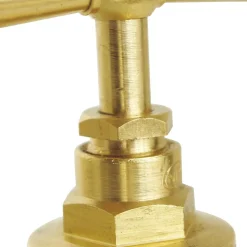 Somatherm For You - Robinet d'arrêt à potence à souder - Pour tube cuivre 12mm - Laiton brut