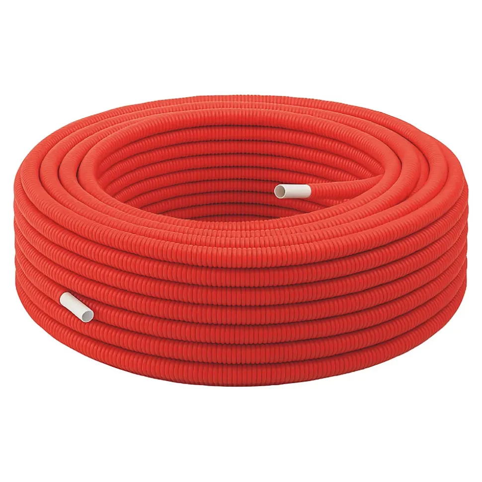 Somatherm For You - Tube multicouche gainé rouge D20 en couronne de 100 mètres