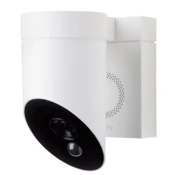 Somfy 1875326 - Outdoor Camera 2 blanche - Caméra de surveillance extérieure wifi avec détection intelligente - 1080p Full HD - Sirène 110 dB