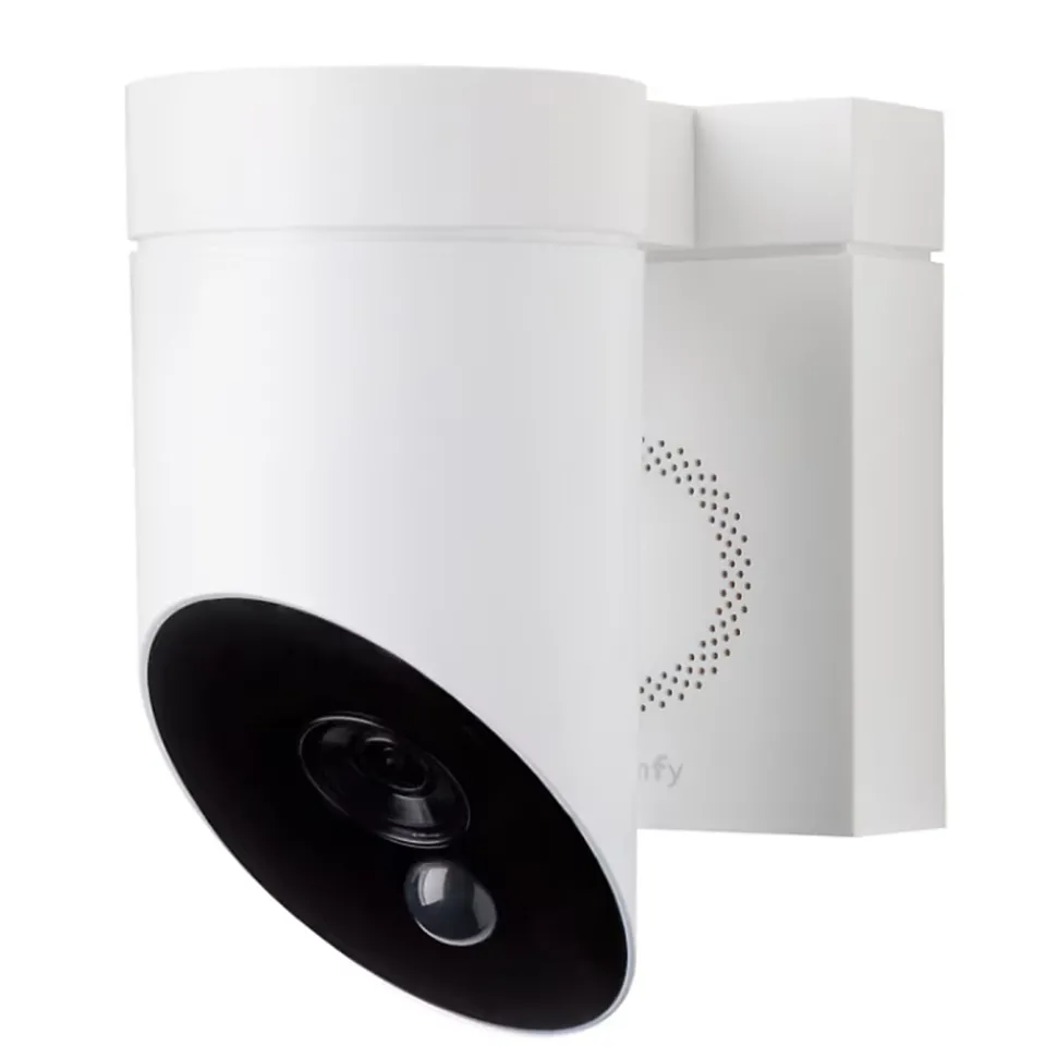 Somfy 1875326 - Outdoor Camera 2 blanche - Caméra de surveillance extérieure wifi avec détection intelligente - 1080p Full HD - Sirène 110 dB