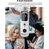 Sonnette portier HD SomLife app tuya smart life autonome sans fils alerte direct smartphone, vision nocture carillon fourni