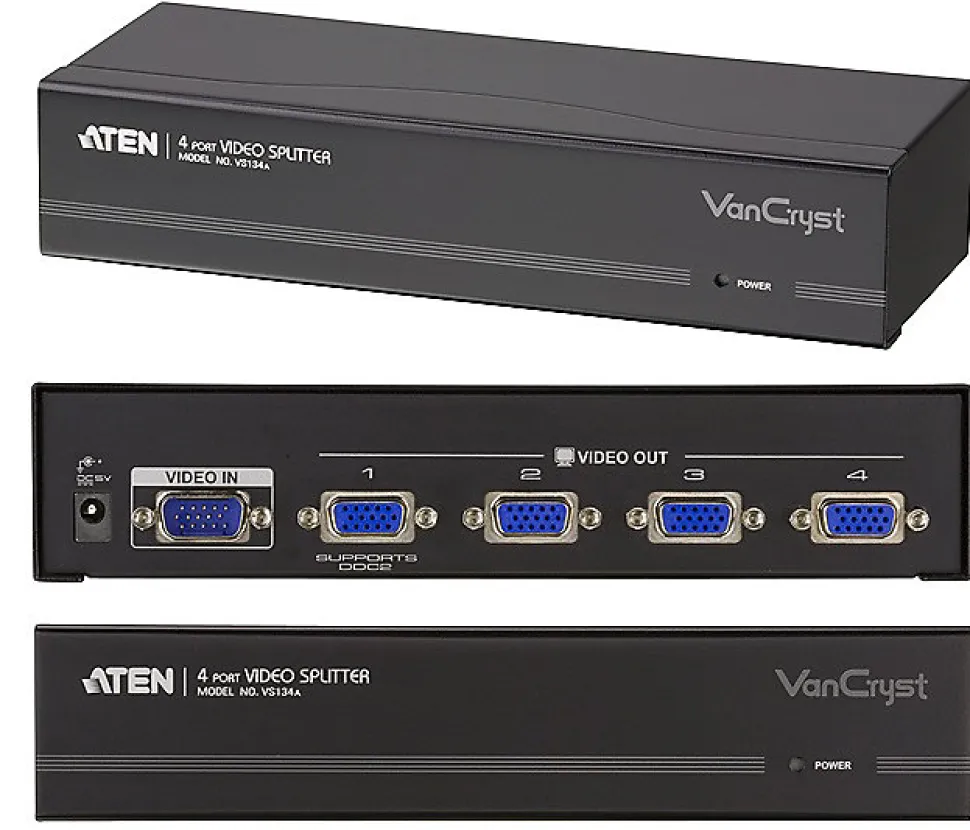 Splitter VGA 4 écrans 450Mhz ATEN VS134A ATEN