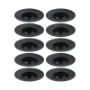 Spot encastré Kit de 10 fixe rond 90mm GU10 max. 10x10W 230V gradable Noir