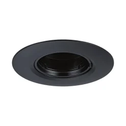 Spot encastré Kit de 10 fixe rond 90mm GU10 max. 10x10W 230V gradable Noir
