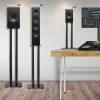 SPS1022-60 Pieds enceintes 60 cm lestables avec du sable Cônes anti vibrations Set de 2 pour hifi stéréo home cinema Duronic