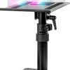 SPS20 Support d'enceintes de bureau Hauteur réglable Inclinable Rotatif Sur socle 24 x 20 cm Charge max 5 kg Duronic