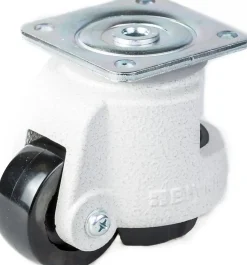 Série de nivellement HRP-POA 72G Plaque supérieure pivotante de 72 mm Roulette de 95x95 mm avec plaque en nylon