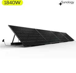 Sunology PLAY2, Kit 4 panneaux solaires complet 1840W bifacial, 4 Stations solaire livrées assemblées, Installation sol ou mur
