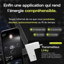 Sunology PLAY Max, Panneau solaire 450W bifacial avec batterie hybride & modulaire 700Wh, Station solaire livrée assemblée