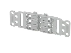 Support de fixation borne Wago inline 3 voies