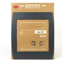 Support grillage rigide & palissade Gris anthr. mat sablé RAL 7016MS