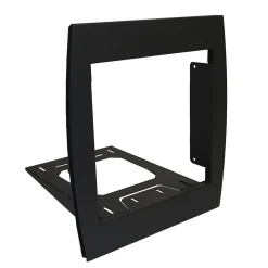 Support grillage rigide & palissade Noir mat sablé RAL 9005MS