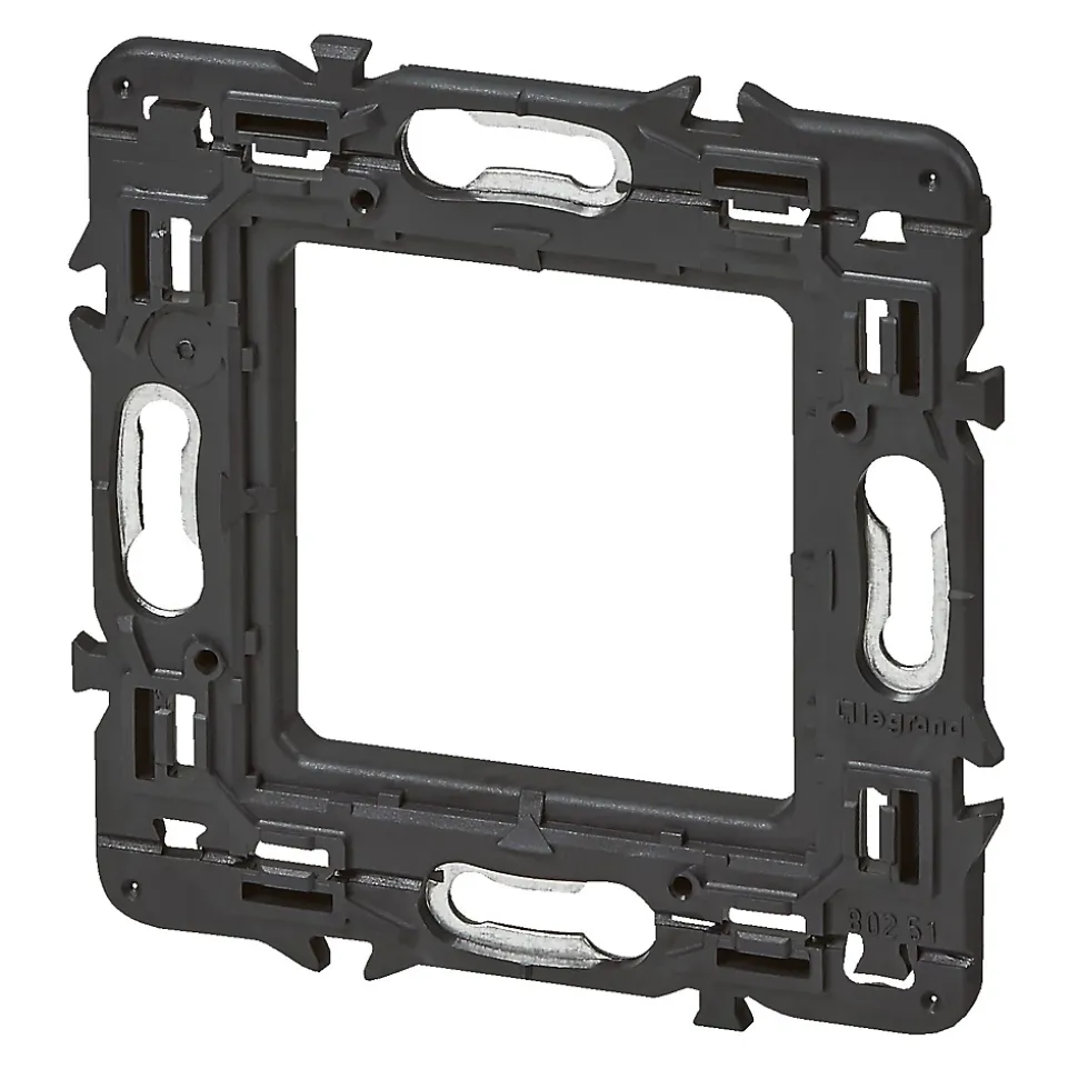 Support pour fixation à vis Legrand Mosaïc et Céliane 2 modules