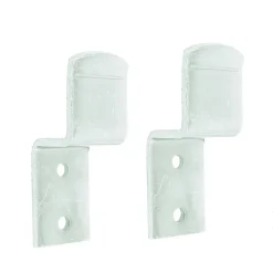 2 supports de barre de garage Afbat acier zingué jaune
