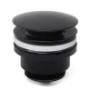 Swiss Aqua Technologies Bonde clic-clac 5/4 avec trop plein pour lavabos et vasques, noir mat (VF785BL)