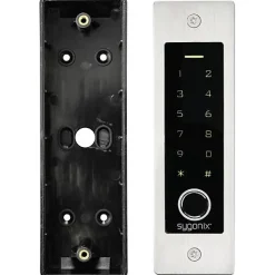Sygonix SY-5231014 Système d'accès RFID et biométrique encastré 12/18 V DC IP55 en acier inoxydable
