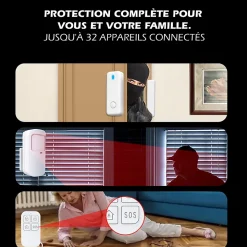 Système d'alarme connecté Caméra rotative 4MP avec Sirène intégrée
