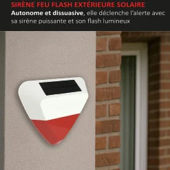 Système d'alarme 868Mhz Wifi, sirène extérieure solaire ,caméra IP
