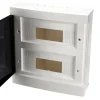 Tableau électrique apparent 24 modules 2x12 blanc fumé IP44 avec rail DIN EDO777848