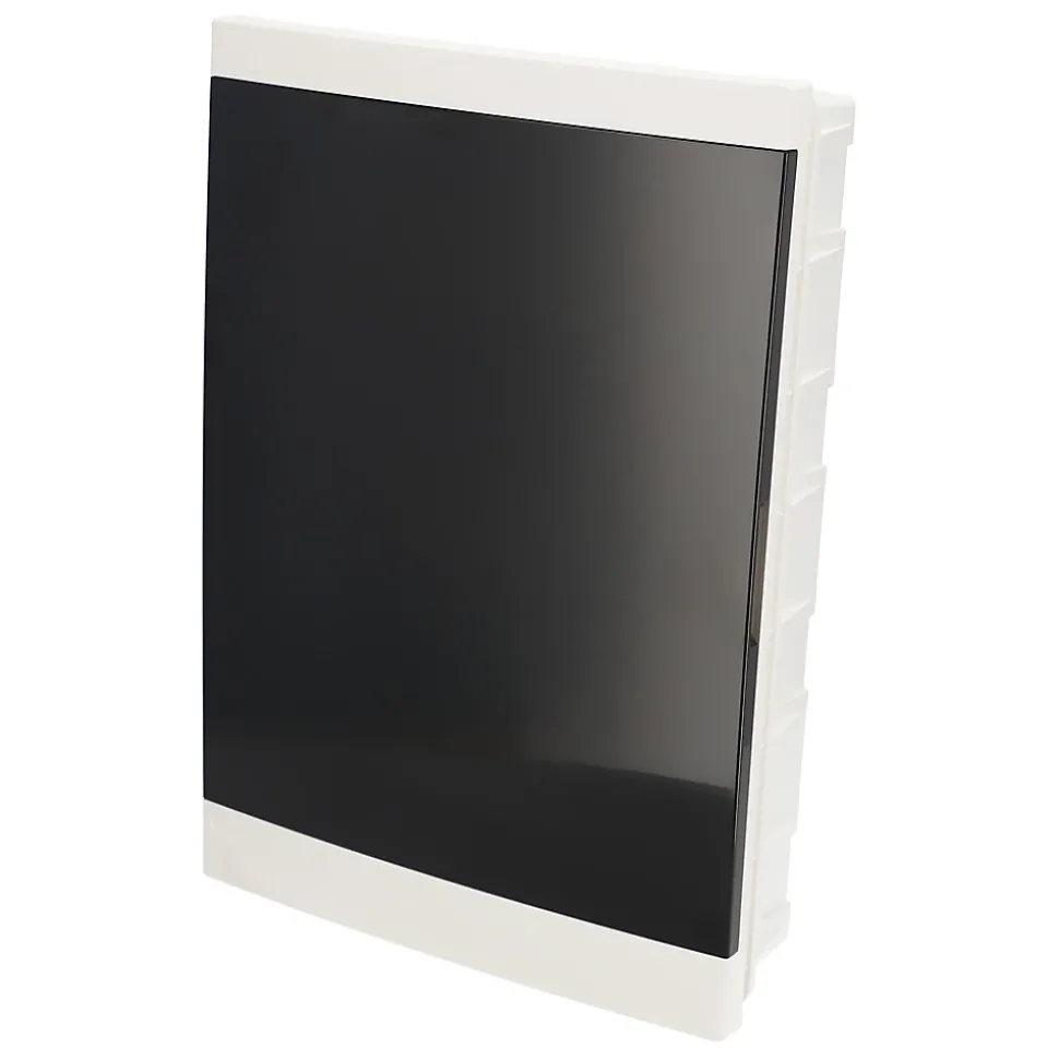 Tableau électrique encastré 36 modules 3x12 blanc fumé IP44 avec rail DIN EDO777849
