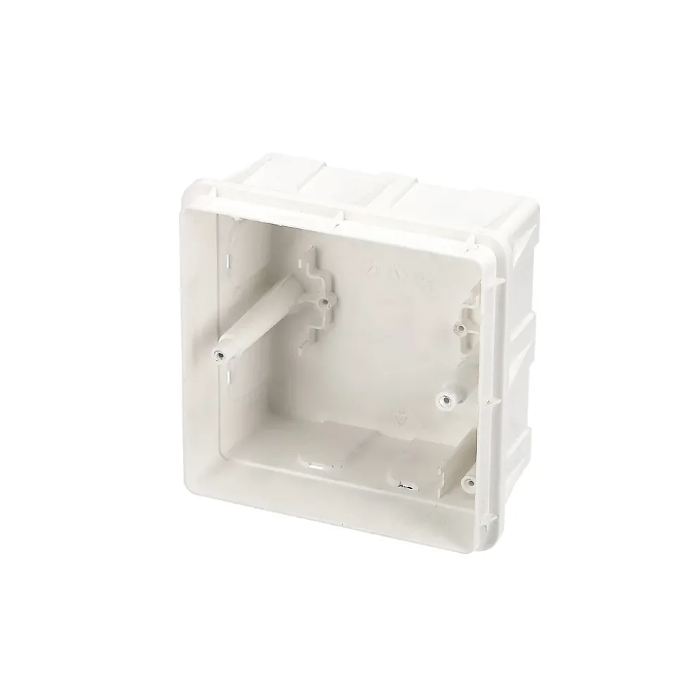 Tableau électrique encastré 4 modules blanc fumé IP44 avec rail DIN EDO777837
