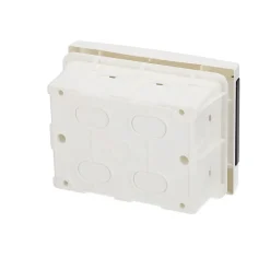 Tableau électrique encastré 6 modules blanc fumé IP44 avec rail DIN EDO777839