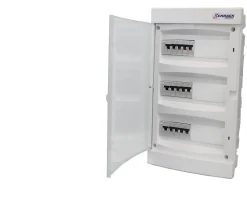 Tableau électrique pré équipé encastré 3 rangées à vis ABB