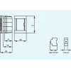 Tableau nu encastrable 2 modules Panasonic porte opaque