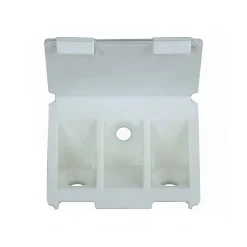 12 tak'ecker plastique blanc 25 x 43 mm