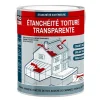 Étanchéité transparente polyuréthane - Résine d'étanchéité transparente toiture, véranda, verrière, serre PROCOM-2.5 litres-Transp