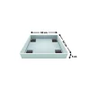 Tapis de rétention d'eau et anti vibration pour machine à laver à chargement frontal 62 x 62 x 5 cm