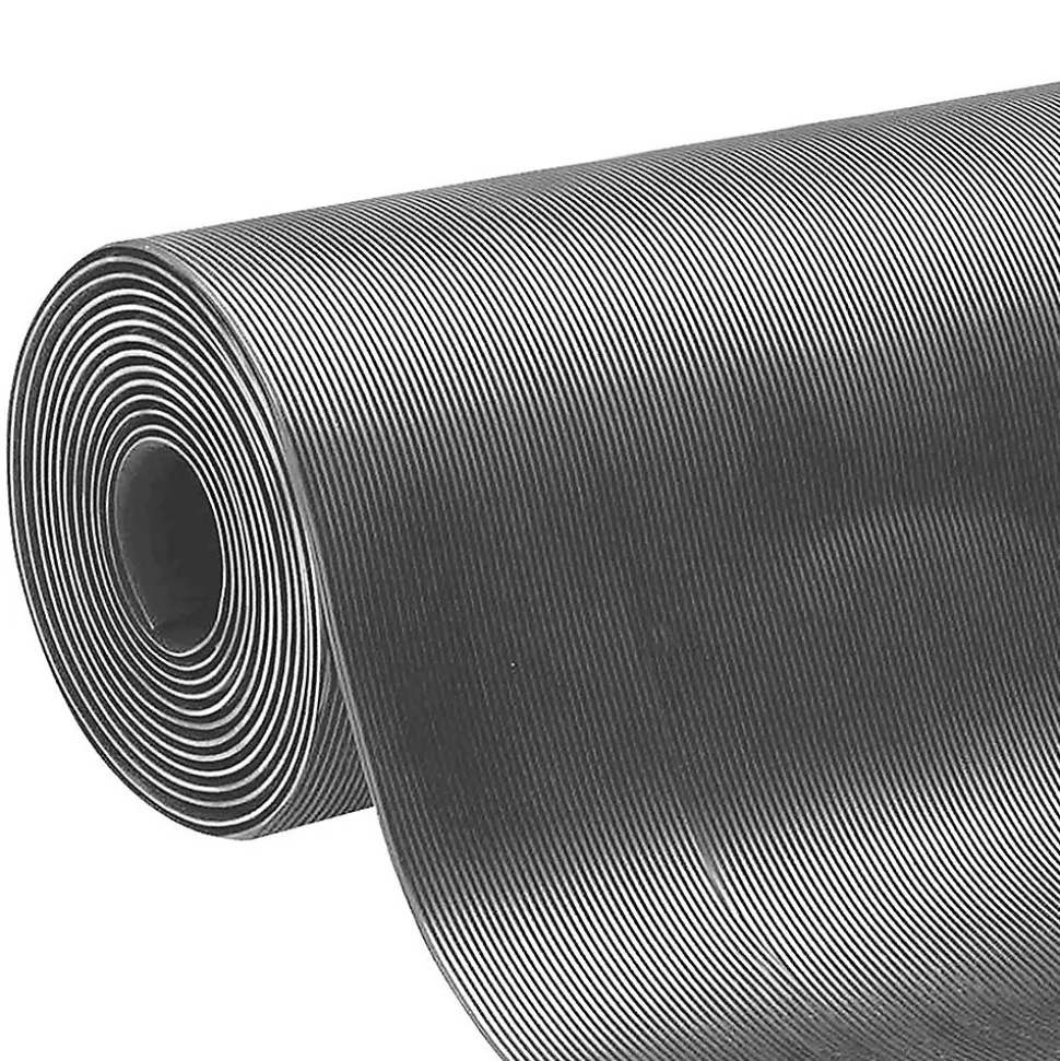 Tapis en caoutchouc Miniripp Gris 120 x 200 cm - Floordirekt