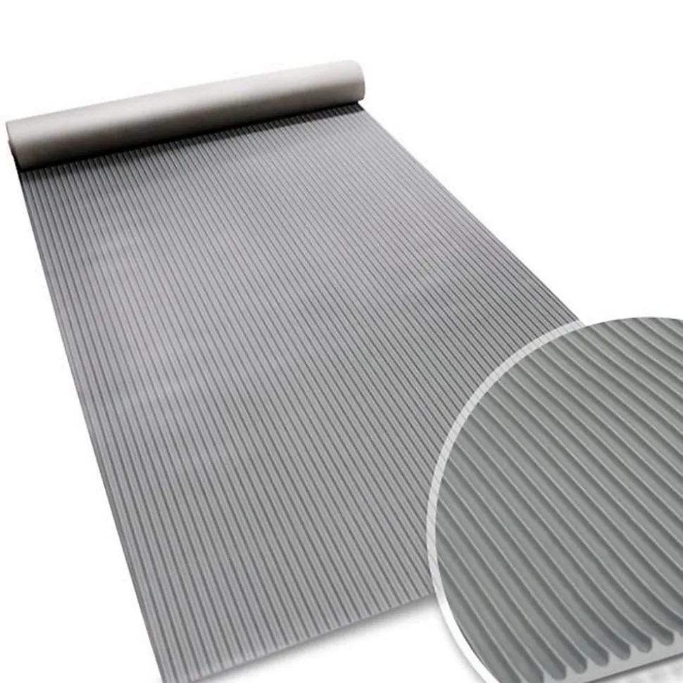 Tapis en caoutchouc Miniripp Gris 120 x 200 cm - Floordirekt