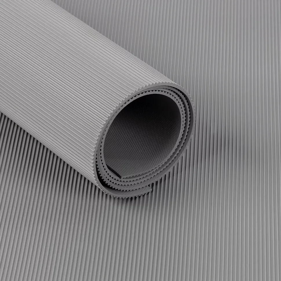 Tapis en caoutchouc Miniripp Gris 100 x 50 cm - Floordirekt