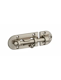 Targette, acier, pêne diamètre 8mm, 34x73mm, nickel satin - THIRARD