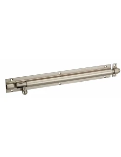 Targette, acier, pêne diamètre 10mm, 32x253mm, nickel satin - THIRARD