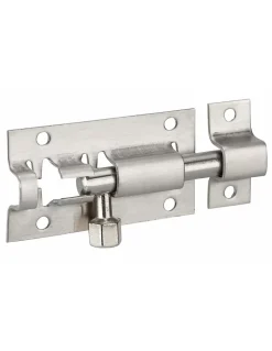 Targette, inox, pêne diamètre 6mm, 27x50mm - THIRARD