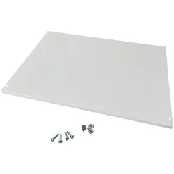 Tcm400f Ide Plastron Plein Fixe Métal 400mm - Compatible Coffret Atlantic Ide Et Atlantic Plus